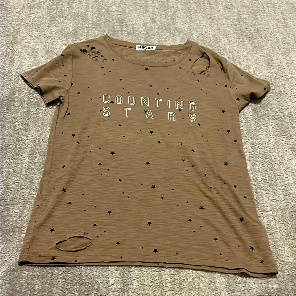 Chrldr olive green Casual Tee